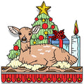 Christmas Deer Borders