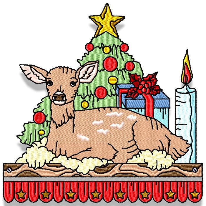 Christmas Deer Borders