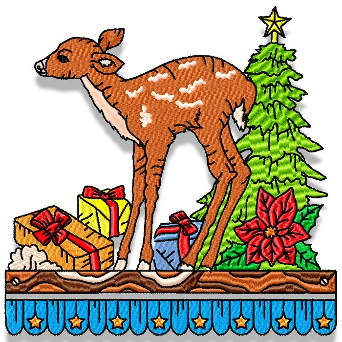 Christmas Deer Borders