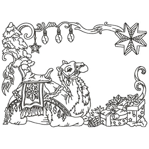 Christmas Rectangles Line Work