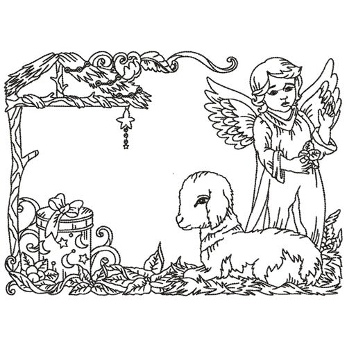 Christmas Rectangles Line Work
