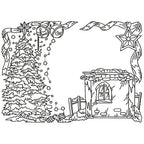 Christmas Rectangles Line Work