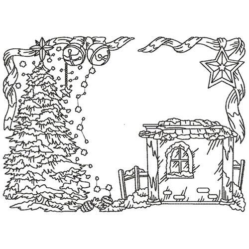 Christmas Rectangles Line Work