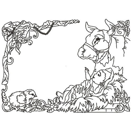 Christmas Rectangles Line Work