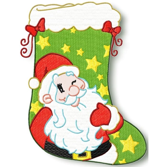 Christmas Stockings machine embrodiery