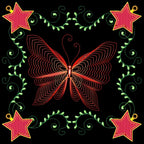 Christmas Butterflies Line Work