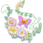 Colour Line Butterflies Floral