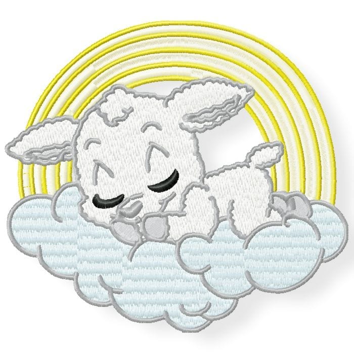 Cute Sleeping Lambs