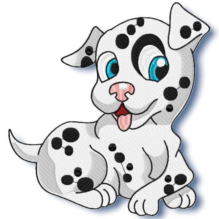 Cute Baby Dalmation Machine Embroidery