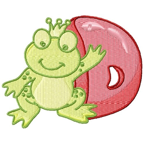 Cute Froggie Alphabet D