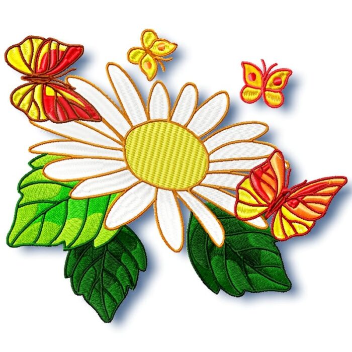 Daisy and Butterflies