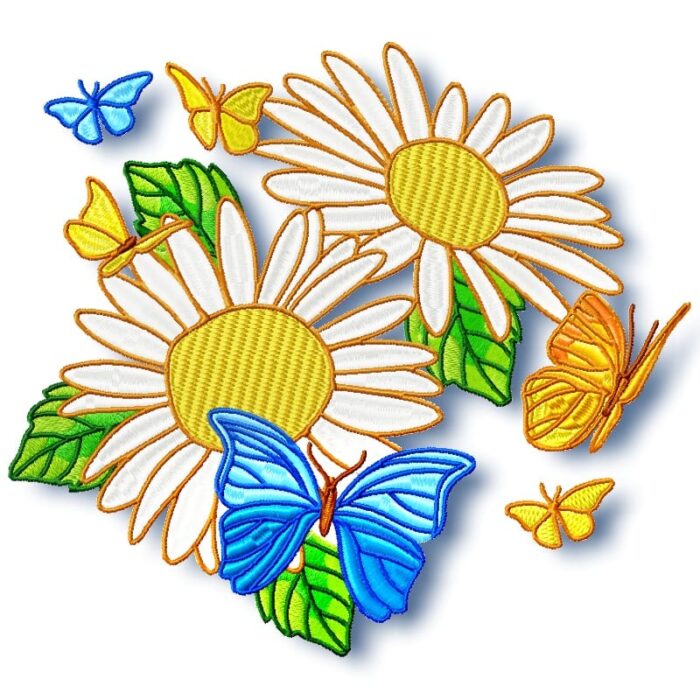 Daisy and Butterflies