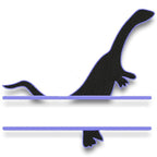 Dinosaur Split Monograms