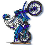 Dirt Bikes machine embroidery