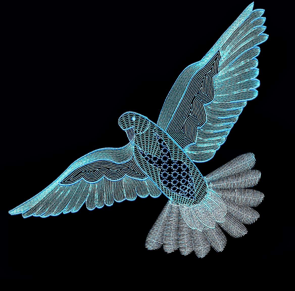 Doves Patterned