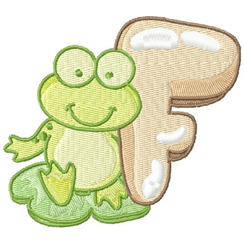 Cute Froggie Alphabet F