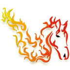 flamed horses