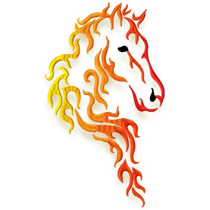 flamed horses
