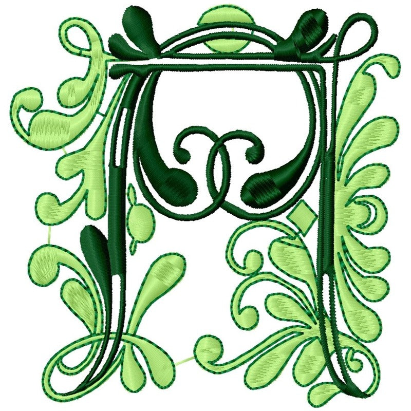 Flourish Alphabet Satin