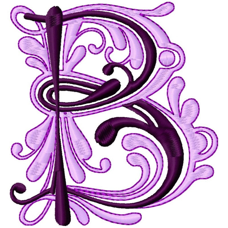 Flourish Alphabet Satin