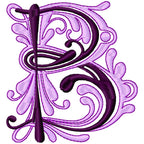 Flourish Alphabet Satin