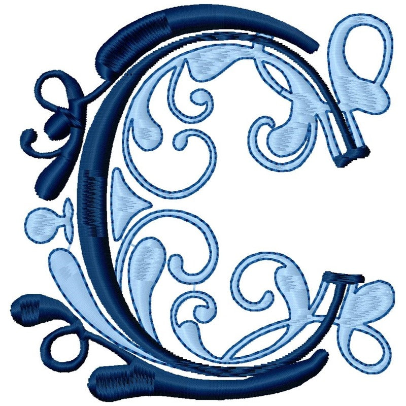 Flourish Alphabet Satin
