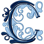 Flourish Alphabet Satin