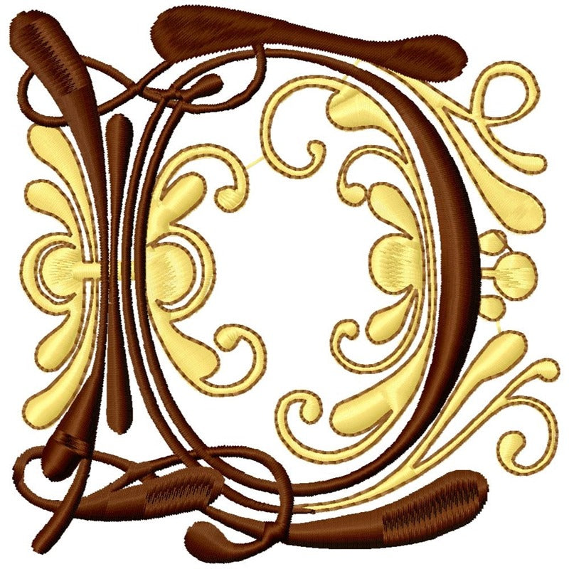 Flourish Alphabet Satin