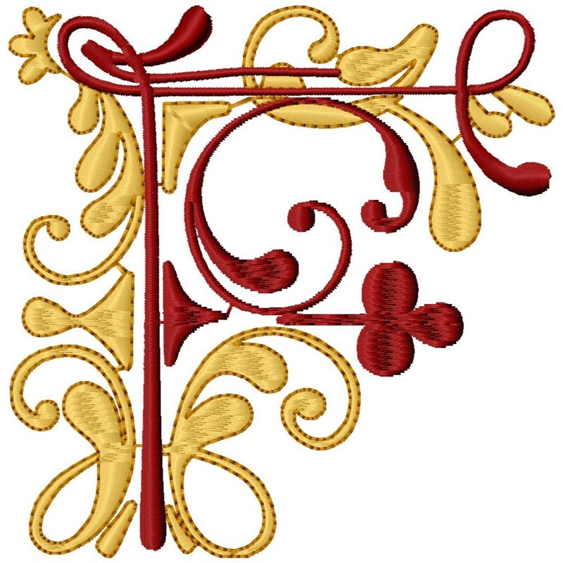 Flourish Alphabet Satin