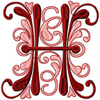 Flourish Alphabet Satin