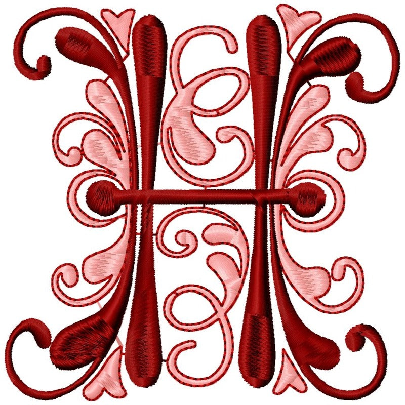 Flourish Alphabet Satin