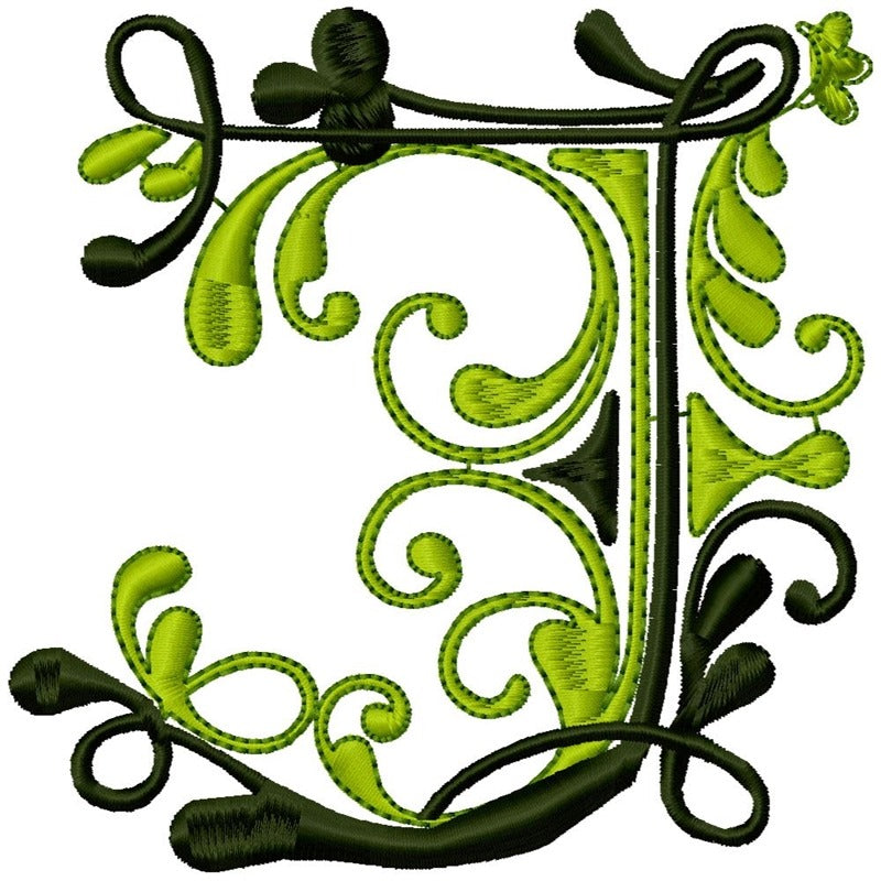 Flourish Alphabet Satin