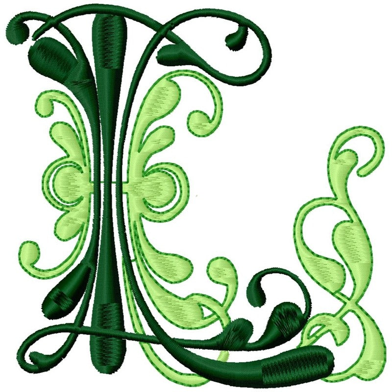 Flourish Alphabet Satin