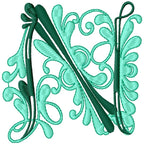 Flourish Alphabet Satin