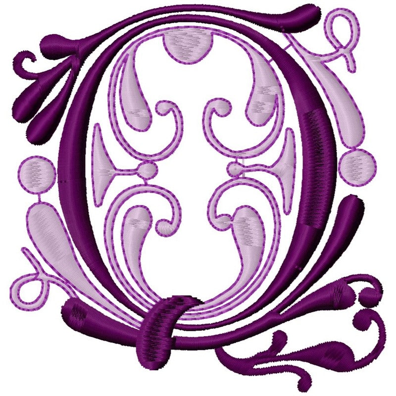 Flourish Alphabet Satin