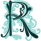 Flourish Alphabet Satin
