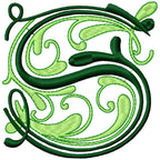 Flourish Alphabet Satin
