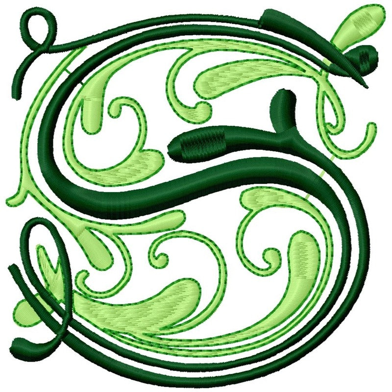 Flourish Alphabet Satin