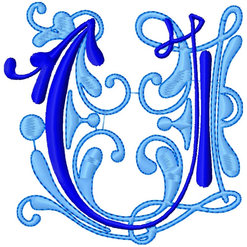 Flourish Alphabet Satin