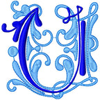 Flourish Alphabet Satin