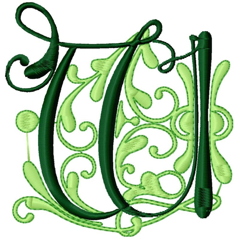 Flourish Alphabet Satin