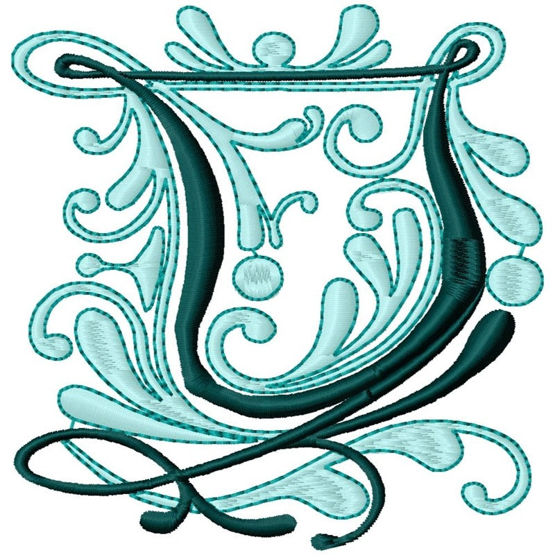 Flourish Alphabet Satin