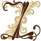 Flourish Alphabet Satin