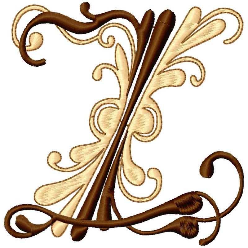 Flourish Alphabet Satin
