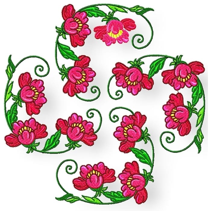 Flower Corners and Borders