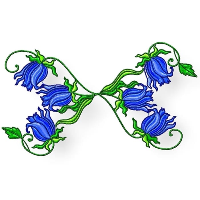 Flower Corners and Borders machine embroidery