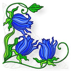 Flower Corners and Borders machine embroidery