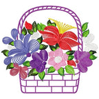 Flower Baskets Line Work