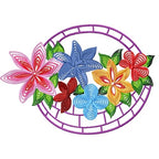 Flower Baskets Line Work