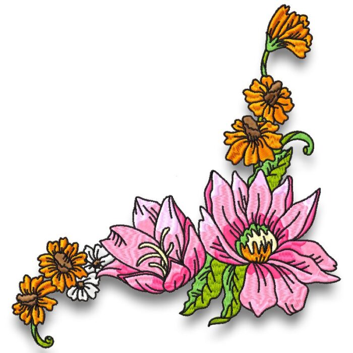 Fun Floral Corners